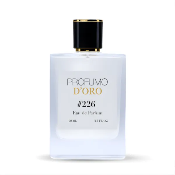 Profumo Doro #226 Eau de Parfum – 100 ml Flakon, moderner, transparenter Duft mit Rose und weißem Moschus